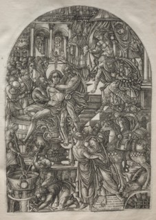 The Apocalypse: The Martyrdom of St. John the Evangelist, 1546-1556. Creator: Jean Duvet (French, 1485-1561).