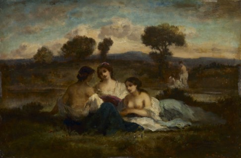 The Bathers, after 1847. Creator: Narcisse Diaz de la Peña (French, 1807-1876), imitator of.