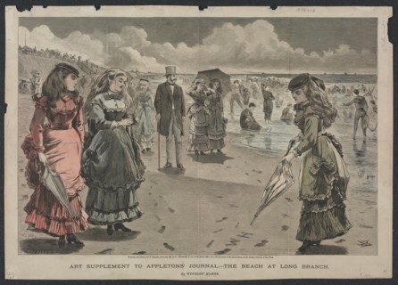 The Beach at Long Branch, 1869. Creator: Winslow Homer (American, 1836-1910).
