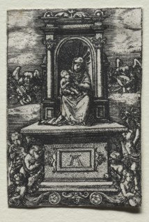 The Beautiful Virgin of Ratisbon on an Altar, soon after 1520. Creator: Albrecht Altdorfer (German, c. 1480-1538).