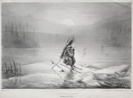 The Breaking Ice, Souvenir of Norway. Creator: Gustave Doré (French, 1832-1883).