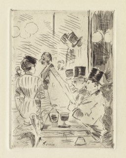 The Café of the New Athens , c. 1876. Creator: Jean Louis Forain (French, 1852-1931).