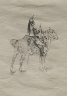 The Cavalryman, 1875. Creator: Édouard Detaille (French, 1848-1912).