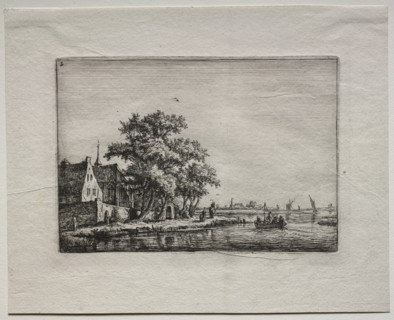 The Cemetery by the Canal. Creator: Anthonie Waterloo (Dutch, 1609/10-1690).