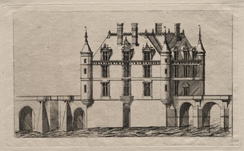 The Chateau of Chenonceau, 1856. Creator: Charles Meryon (French, 1821-1868).