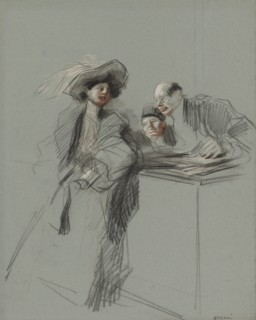The Client, fourth quarter 1800s or first third 1900s. Creator: Jean Louis Forain (French, 1852-1931).