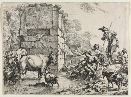 The Cow Drinking. Creator: Nicolaes Berchem (Dutch, 1620-1683).