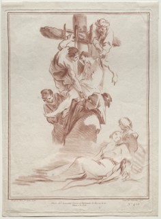 The Descent from the Cross, 1773. Creator: Gilles Demarteau (French, 1722-1776).