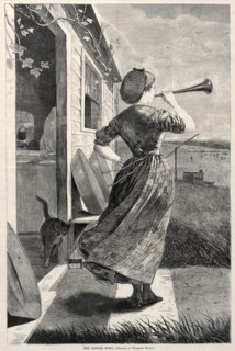 The Dinner Horn, 1870. Creator: Winslow Homer (American, 1836-1910).