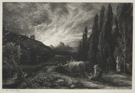 The Early Plowman, before 1861. Creator: Samuel Palmer (British, 1805-1881).