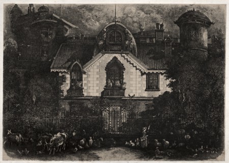 The Enchanted House, 1871. Creator: Rodolphe Bresdin (French, 1822-1885).