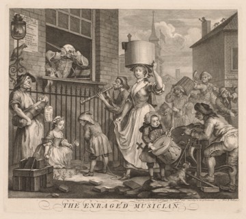 The Enraged Musician, 1741. Creator: William Hogarth (British, 1697-1764).