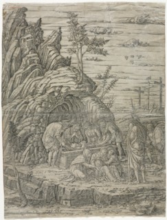 The Entombment with the Four Birds. Creator: Andrea Mantegna (Italian, 1431-1506), school of.