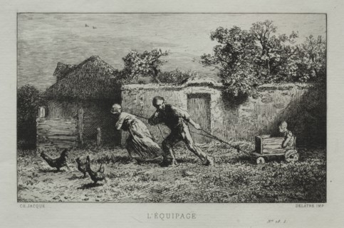 The Equipage. Creator: Charles-Émile Jacque (French, 1813-1894).