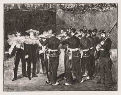 The Execution of Emperor Maximilian, 1867. Creator: Edouard Manet (French, 1832-1883).