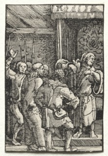 The Fall and Redemption of Man: Christ before Caiaphas, c. 1515. Creator: Albrecht Altdorfer (German, c. 1480-1538).