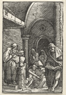 The Fall and Redemption of Man: Christ Disputing with the Doctors, c. 1515. Creator: Albrecht Altdorfer (German, c. 1480-1538).