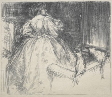 The Fantastic Dress, 1890. Creator: Charles Hasslewood Shannon (British, 1863-1937).