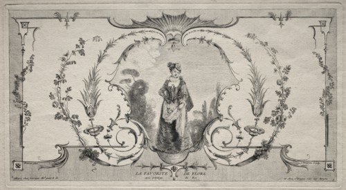 The Favorite of Flora, Arabesque. Creator: Jean Moyreau (French, 1690-1762).