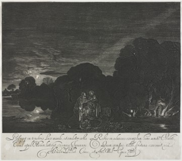 The Flight into Egypt (Night). Creator: Hendrik Goudt (Dutch, 1585-1630).