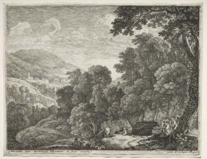 The Flight into Egypt: The Cave. Creator: Herman van Swanevelt (Dutch, c. 1600-1655).