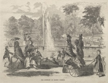 The Fountain at Boston Common, 1857. Creator: Winslow Homer (American, 1836-1910).
