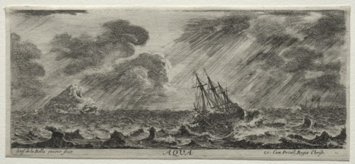 The Four Elements: Aqua. Creator: Stefano Della Bella (Italian, 1610-1664).