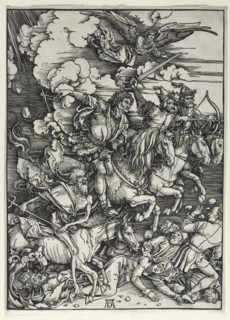 The Four Horsemen, from The Apocalypse, c. 1498. Creator: Albrecht Dürer (German, 1471-1528).