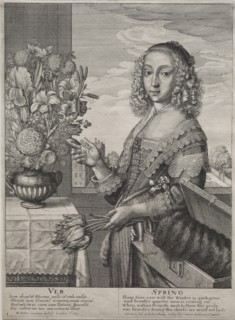 The Four Seasons: Spring, 1641. Creator: Wenceslaus Hollar (Bohemian, 1607-1677).