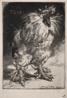 The French Cock, 1893. Creator: Félix Bracquemond (French, 1833-1914).