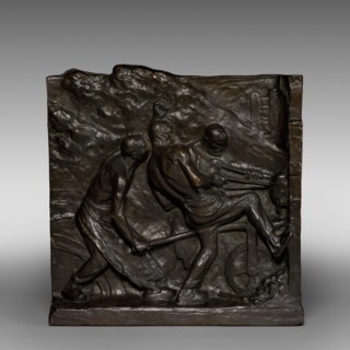 The Furnace, c. 1890 - 1900. Creator: Constantin Meunier (Belgian, 1831-1905).