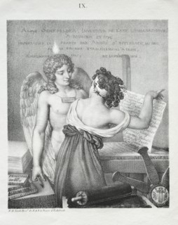 The Genius of Lithography, 1819. Creator: Nicolas Henri Jacob (French, 1782-1871).