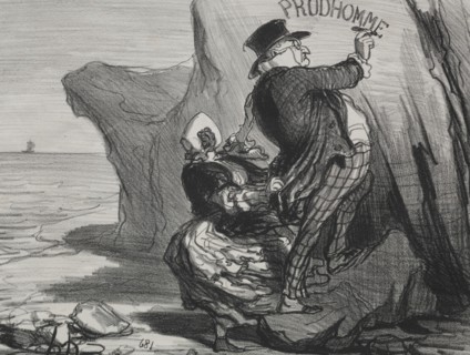 The Good Bourgeois (plate 3): I want to leave an imperishable monument of our visit..., 1854. Creator: Honoré Daumier (French, 1808-1879).