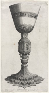 The Great Chalice Adorned with Figures, 1640. Creator: Wenceslaus Hollar (Bohemian, 1607-1677).