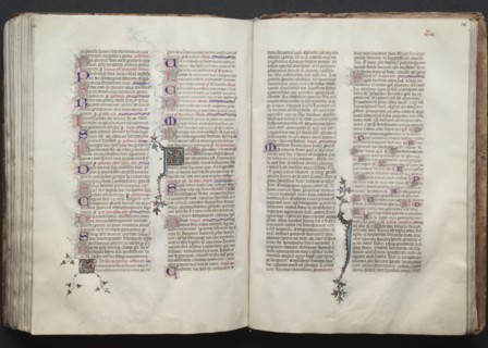 The Gotha Missal: Fol. 136r, Text, c. 1375. Creator: Master of the Boqueteaux (French); Workshop, and.