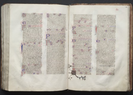 The Gotha Missal: Fol. 142v, Text, c. 1375. Creator: Master of the Boqueteaux (French); Workshop, and.