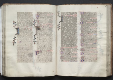 The Gotha Missal: Fol. 72v, Text, c. 1375. Creator: Master of the Boqueteaux (French); Workshop, and.