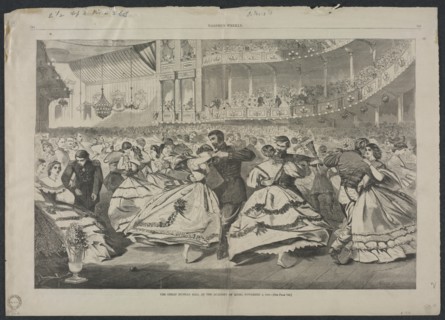 The Great Russian Ball at the Academy of Music, November 5, 1863, 1863. Creator: Winslow Homer (American, 1836-1910).