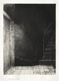 The Haunted House: We Both Saw a Large Pale Light, 1896. Creator: Odilon Redon (French, 1840-1916); Auguste Clot (French, 1858-1936).