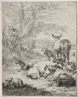 The Herd at Rest. Creator: Nicolaes Berchem (Dutch, 1620-1683).