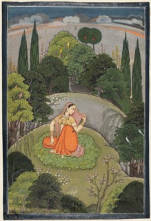 The Heroine Who Waits Anxiously for Her Absent Lover (Utka Nayika), c. 1760-1765. Creator: Unknown.