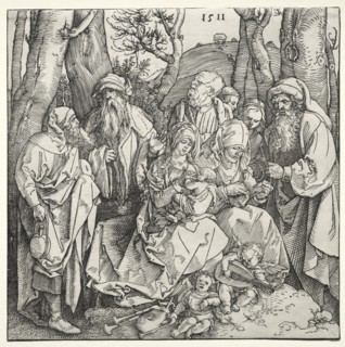 The Holy Family with Two Musician Angels, 1511. Creator: Albrecht Dürer (German, 1471-1528).