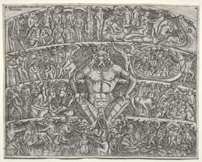 The Inferno According to Dante, after the Fresco in the Campo Santo at Pisa, 1400s. Creator: Unknown.