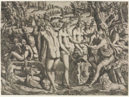 The Judgment of Paris, c. 1545. Creator: Jean Mignon (French).