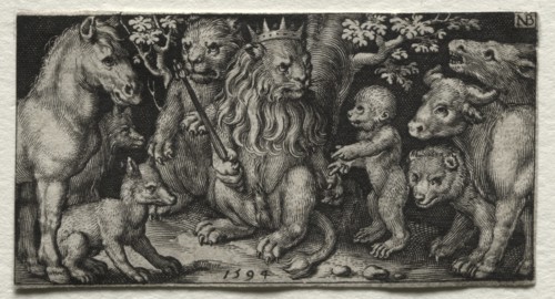 The King of Beasts, 1594. Creator: Nicolaes de Bruyn (Netherlandish, 1571-1656); A. van Londerseel.