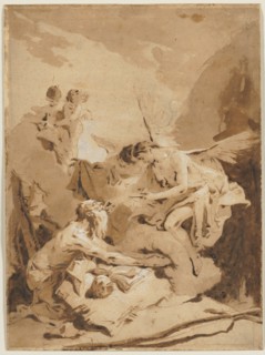The Last Communion of St. Jerome, c. 1726. Creator: Giovanni Battista Tiepolo (Italian, 1696-1770).