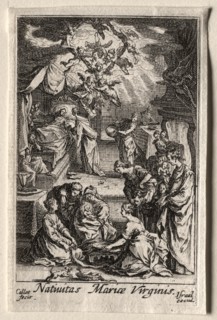 The Life of the Virgin: The Birth of the Virgin. Creator: Jacques Callot (French, 1592-1635).