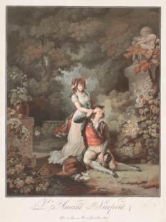 The Lover Surprised (LAmant Surpris), c. 1798. Creator: Charles-Melchior Descourtis (French, 1753-1820).