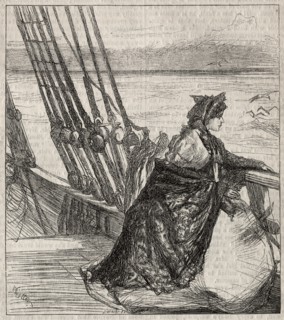 The Major's Daughter: Clara Vinrace's Farewell to her Father, 1862. Creator: James McNeill Whistler (American, 1834-1903); Joseph Swain (British, 1820-1909).