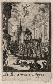 The Martyrdom of the Apostles: St. Simon. Creator: Jacques Callot (French, 1592-1635).